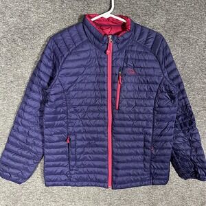 L.L.Bean Jacket Girls XL 18 Purple DownTek Double Up Puffer Lightweight Warm